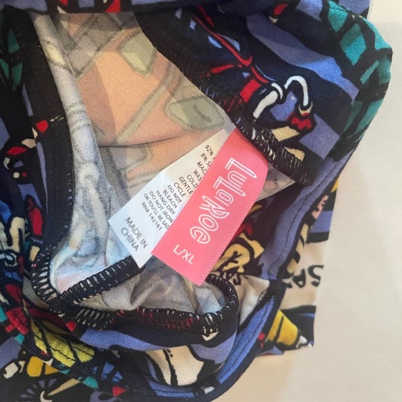 LuLaRoe L/XL Kids Christmas Leggings - Picture 3 of 4